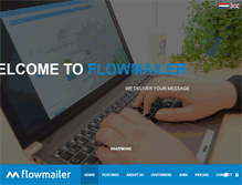 Tablet Screenshot of flowmailer.com